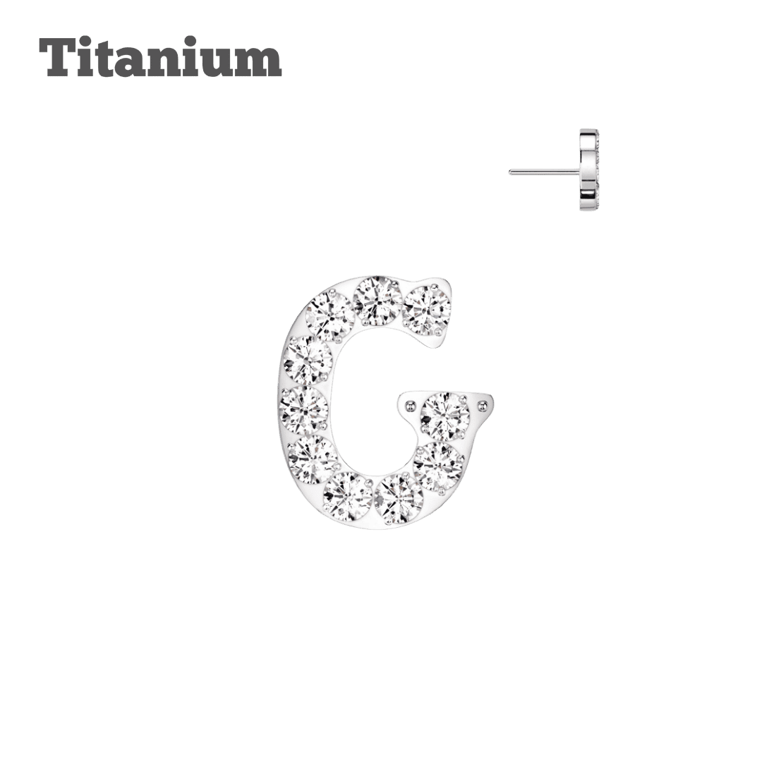 Letter G titanium threadless top