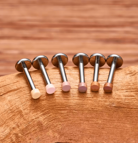 Titanium Nude Pill Threaded Labret