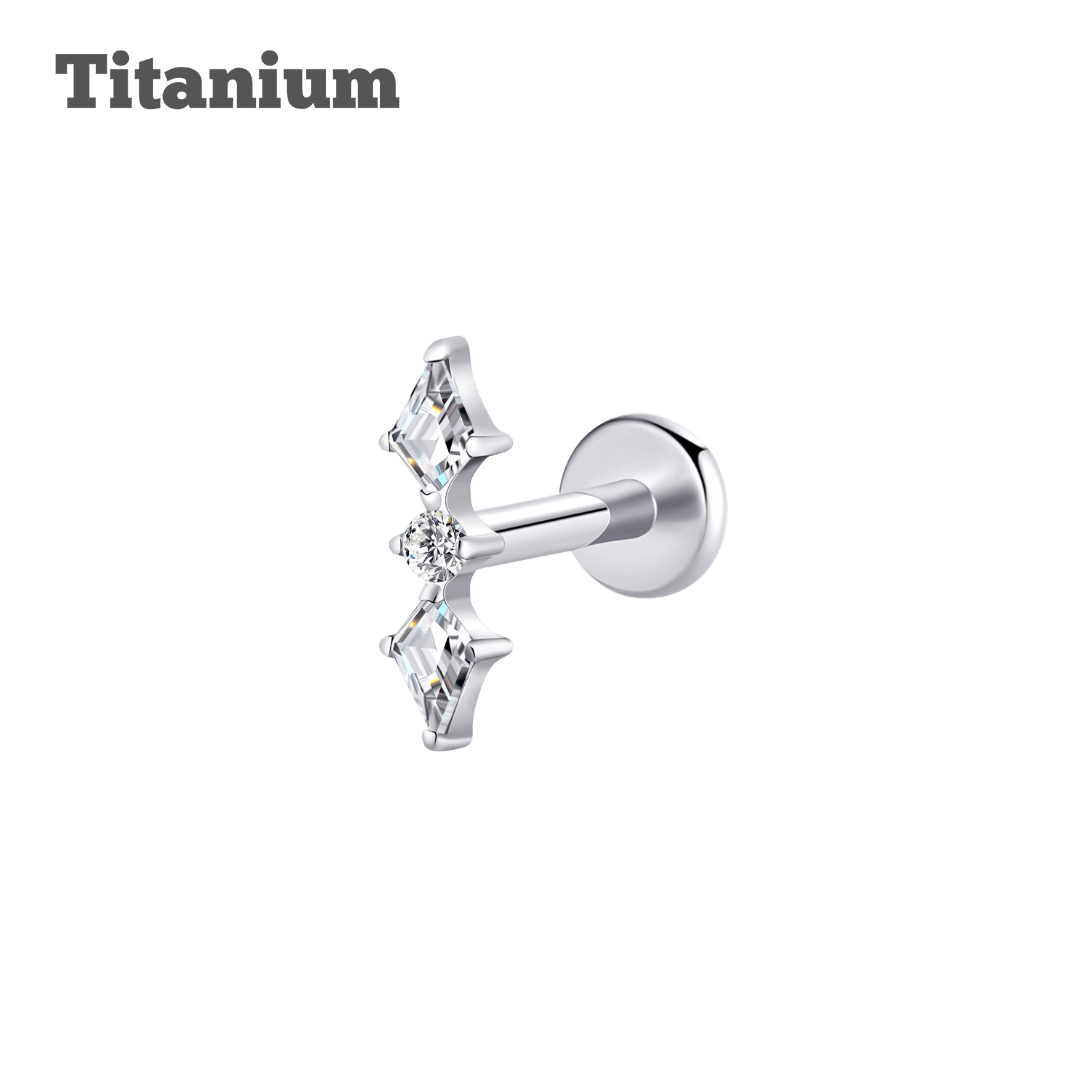 Titanium Aurora Threadless Labret