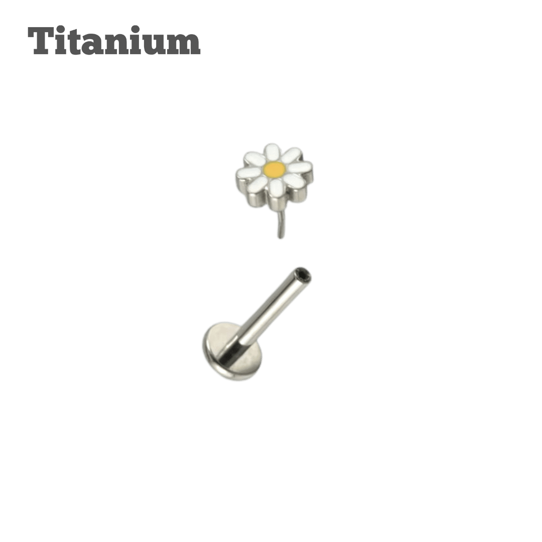 Titanium Chamomile Threadless Labret