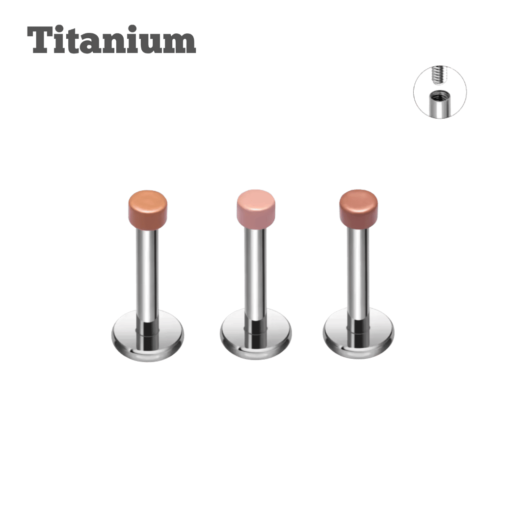 Titanium Nude Pill Threaded Labret