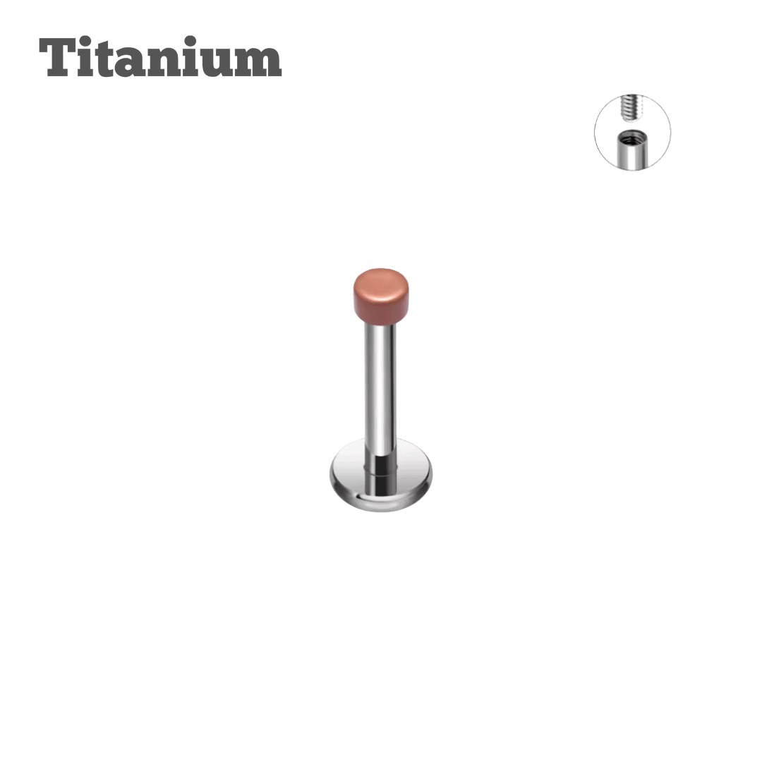 Titanium Nude Pill Threaded Labret