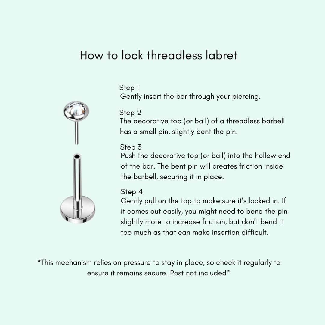 steps on how to lock threadless top