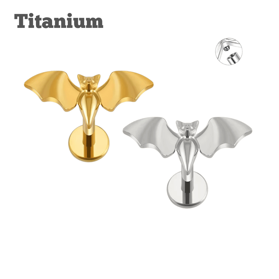 Titanium Bat Threaded Labret